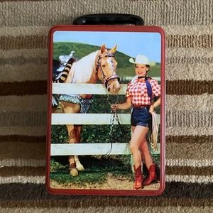 Cowgirl Metal Lunchbox